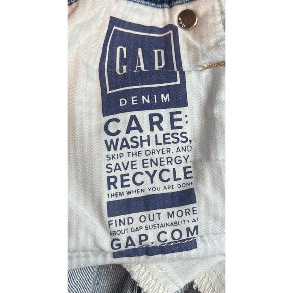 GAP Women's True Skinny Ankle High Rise, Distressed Dark Wash, Size 35/20R - Picture 7 of 8